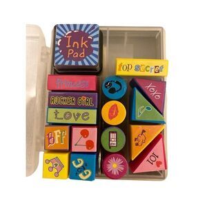Lot of 3 Stamps Set Paper Punches Crafts Art School